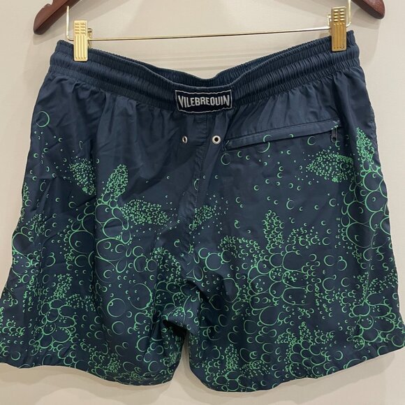 Vilebrequin Mahina Bubble-Turtle Print Swim Trunks - Size Large - Picture 5 of 7